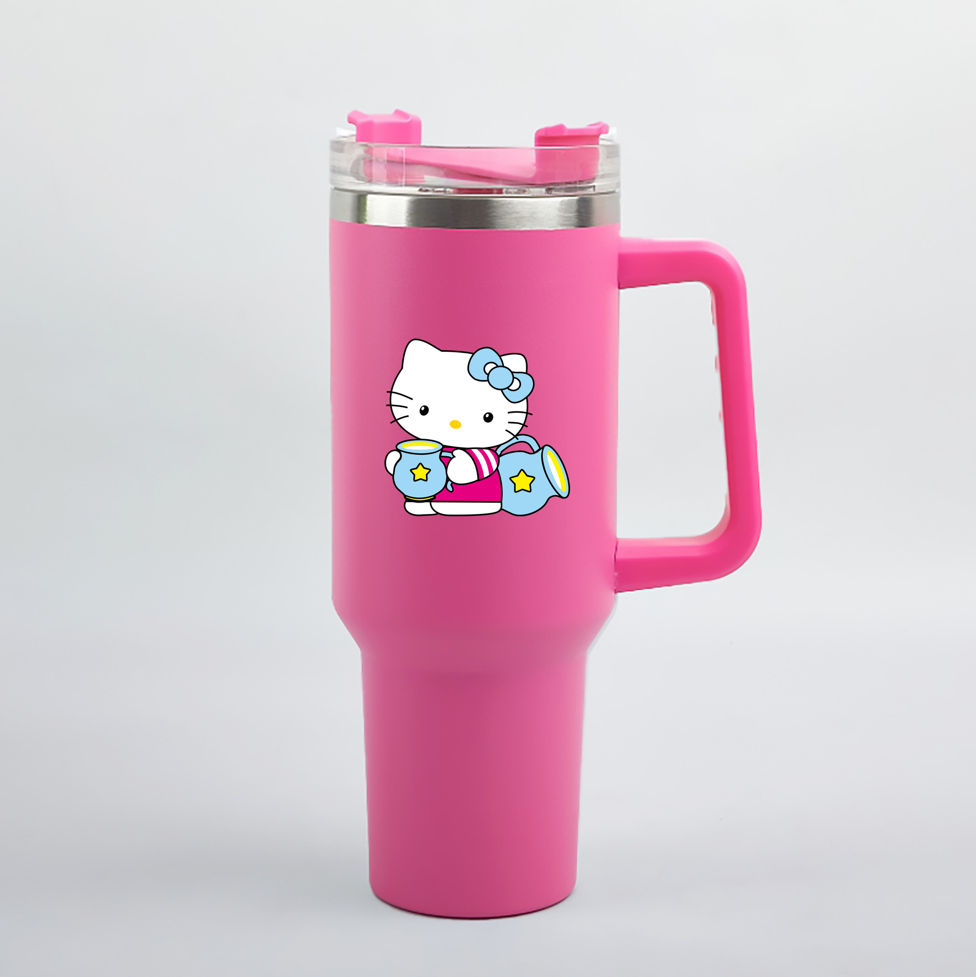 （画像用） Hello Kitty ハローキティ 1200mL車用タンブラー（カラープリント）